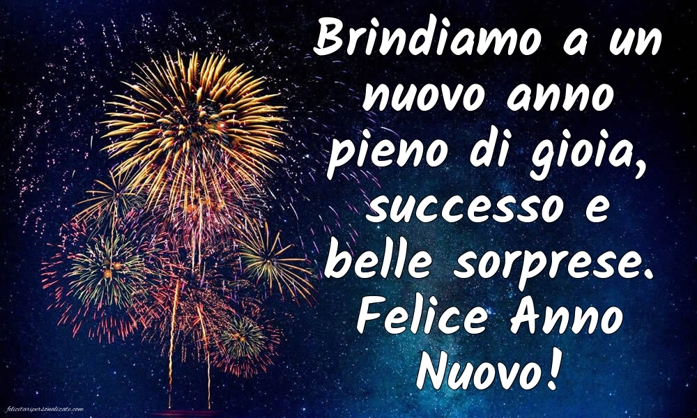 Felicitări de Anul Nou 2026 Imagini în Italiană: Artificii