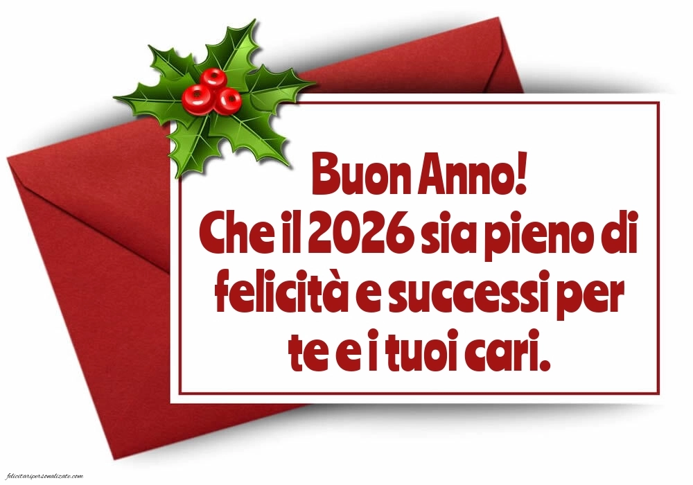 Felicitări de Anul Nou 2026 Imagini în Italiană: Decorațiuni de Sărbători