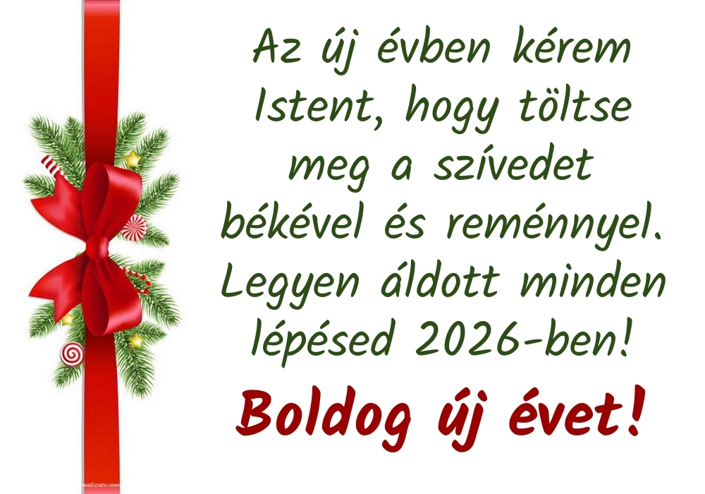 Felicitări de Anul Nou 2026 Imagini în Maghiară: Decorațiuni de Sărbători
