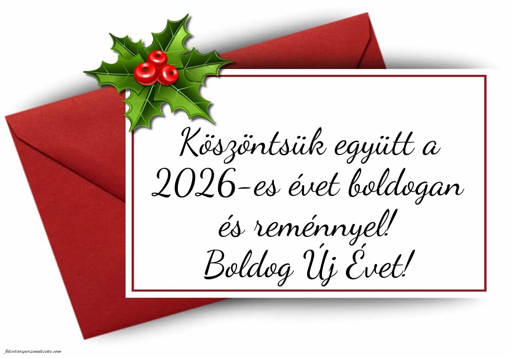 Felicitări de Anul Nou 2026 Imagini în Maghiară: Decorațiuni de Sărbători