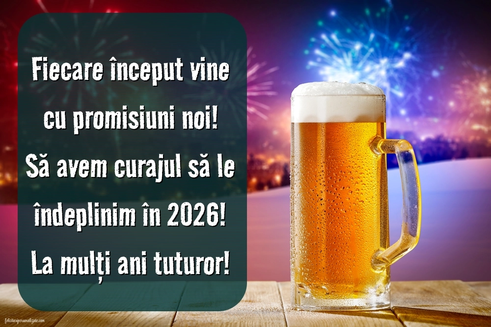 Imagini cu mesaje de Anul Nou 2026: Șampanie