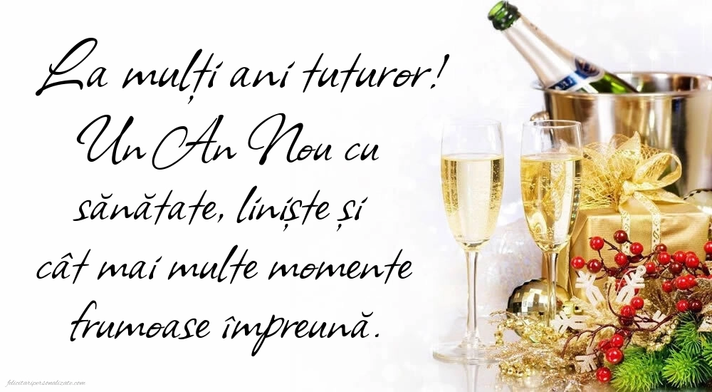 Poze de Anul Nou 2026 cu mesaje: Șampanie