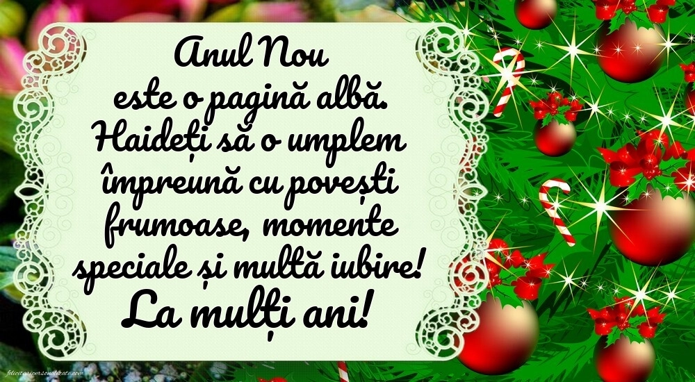 Imagini cu mesaje de Anul Nou 2026: Aranjamente de Crăciun