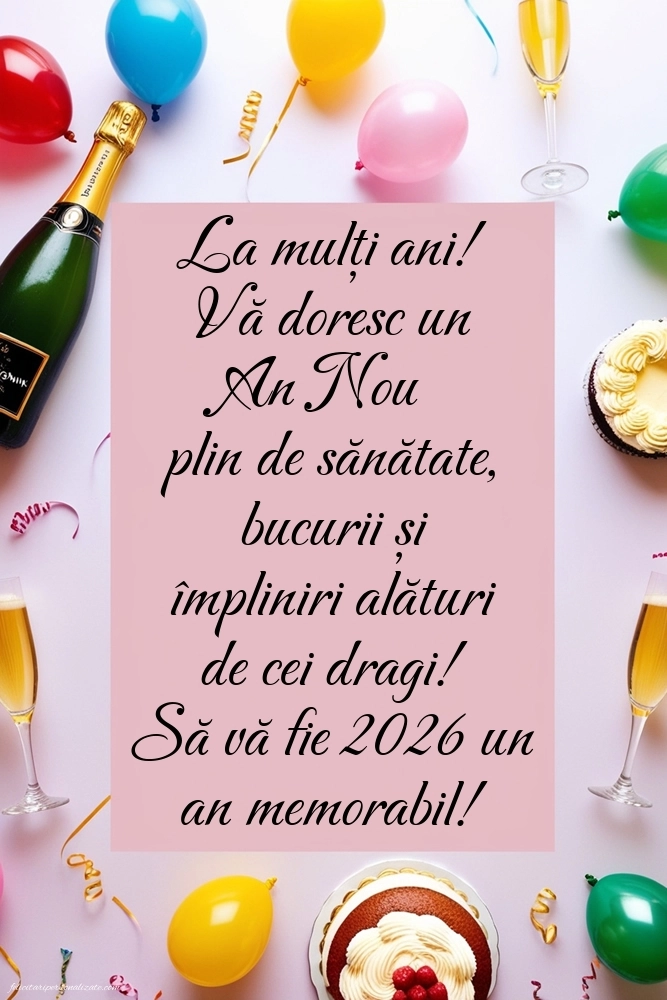Imagini cu mesaje frumoase de Anul Nou: Șampanie