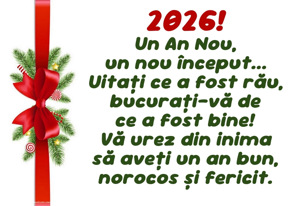 Poze și urări de Anul Nou 2026 pentru social media: Decorațiuni de Sărbători