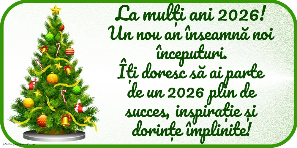 Felicitări și Imagini de Anul Nou 2026: Aranjamente de Crăciun