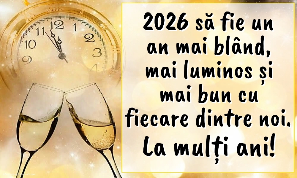 Felicitări originale de Anul Nou 2026: Ceas de Anul Nou