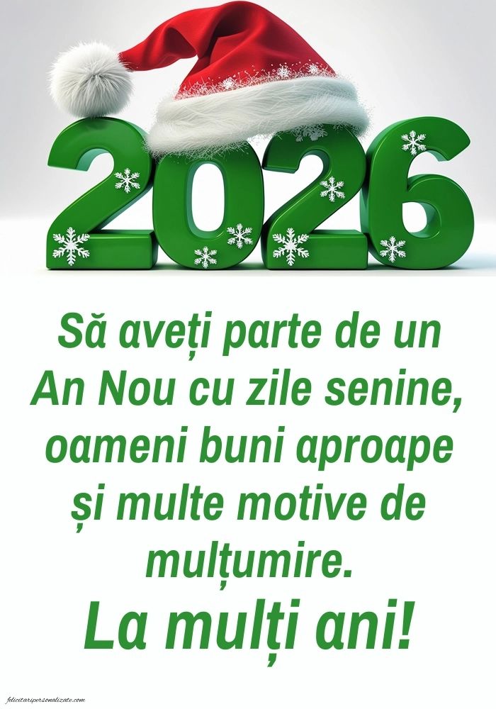 Anul Nou 2026: gânduri frumoase, felicitări și imagini: 2026