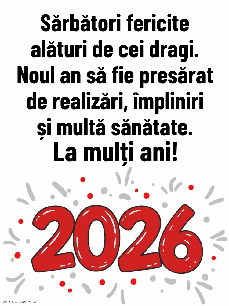 Poze și urări de Anul Nou 2026 pentru social media: 2026