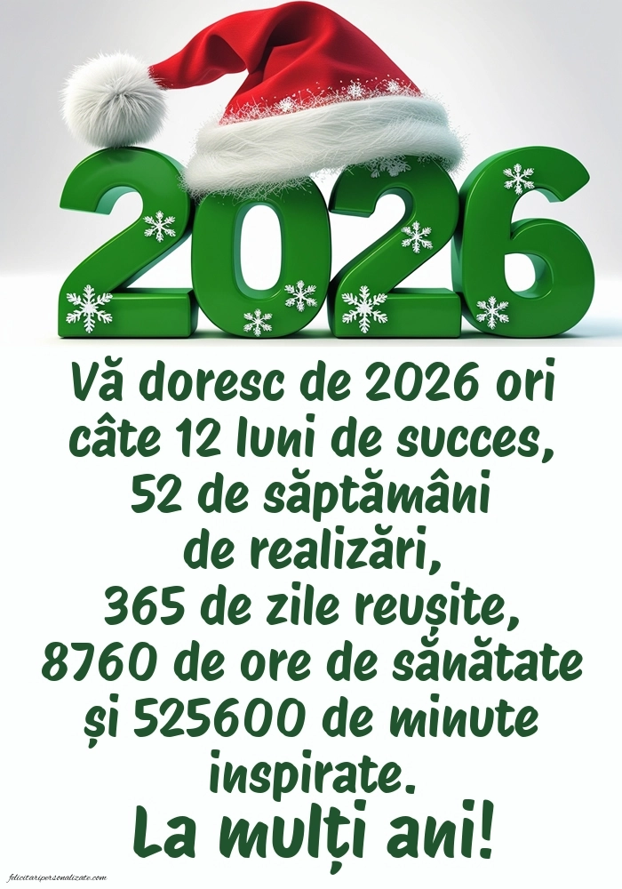 Poze și urări de Anul Nou 2026 pentru social media: 2026