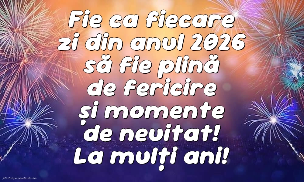 Poze cu urări de Anul Nou 2026: Artificii