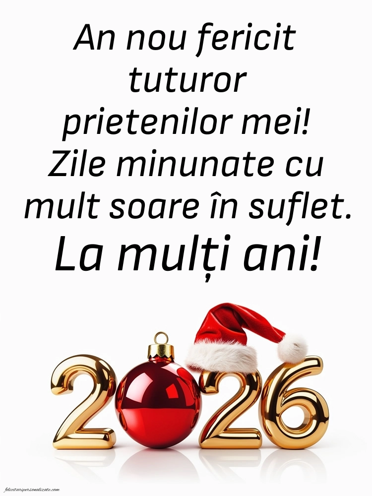 Poze și urări de Anul Nou 2026 pentru social media: 2026