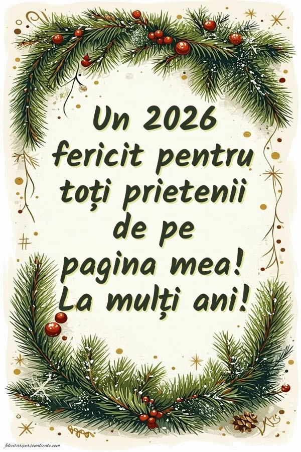 Poze de Anul Nou 2026 cu mesaje: Decorațiuni de Sărbători