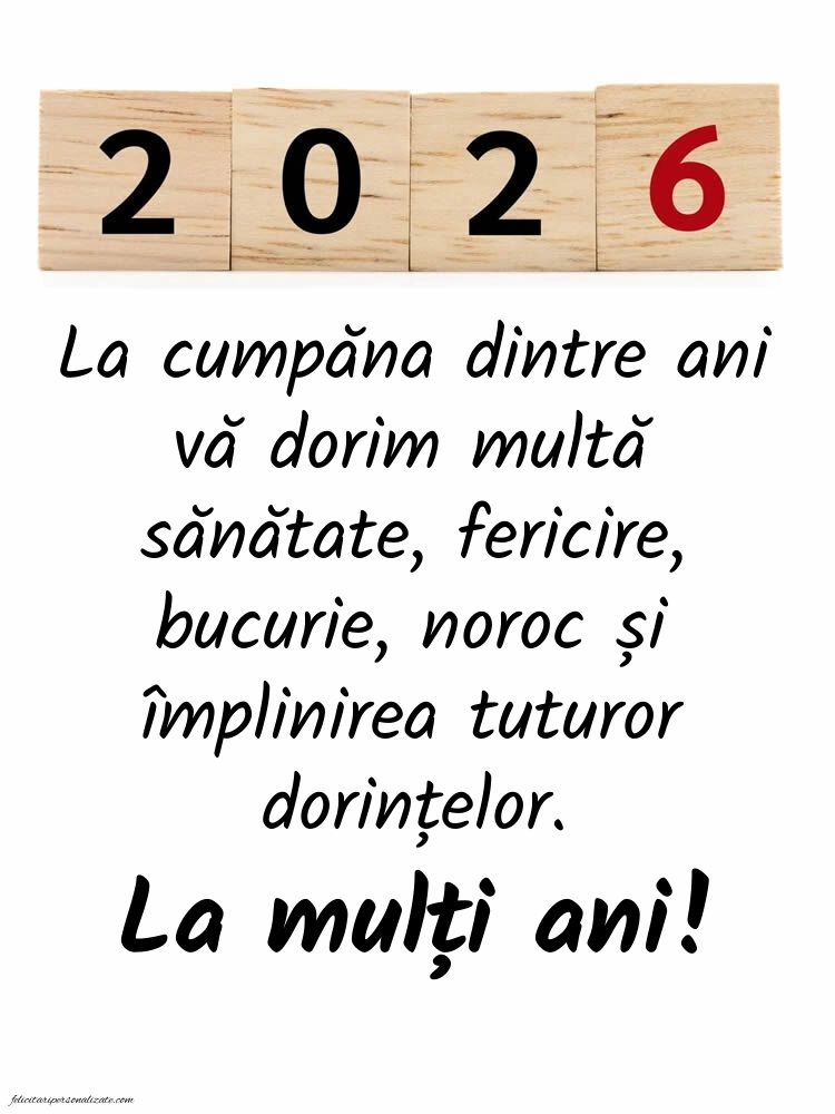 Poze și urări de Anul Nou 2026 pentru social media: 2026
