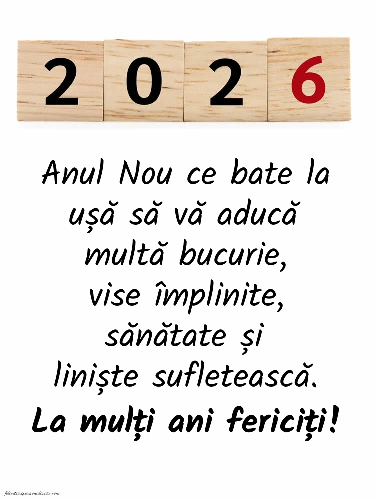 Idei de felicitări și imagini pentru Anul Nou 2026: 2026