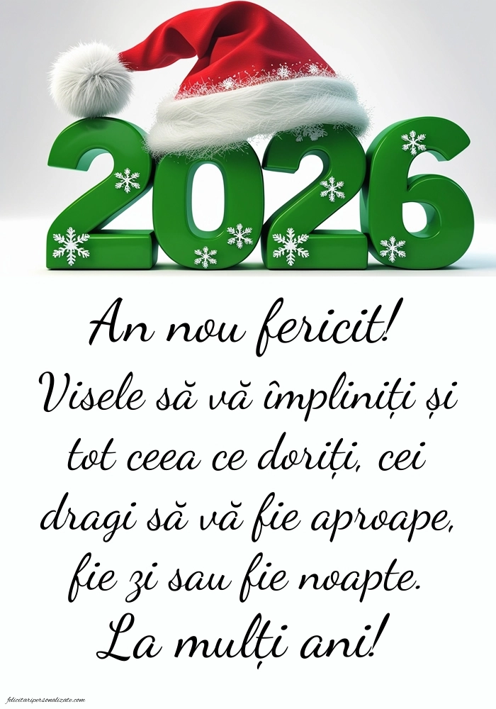 Felicitări și Imagini de Anul Nou 2026: 2026