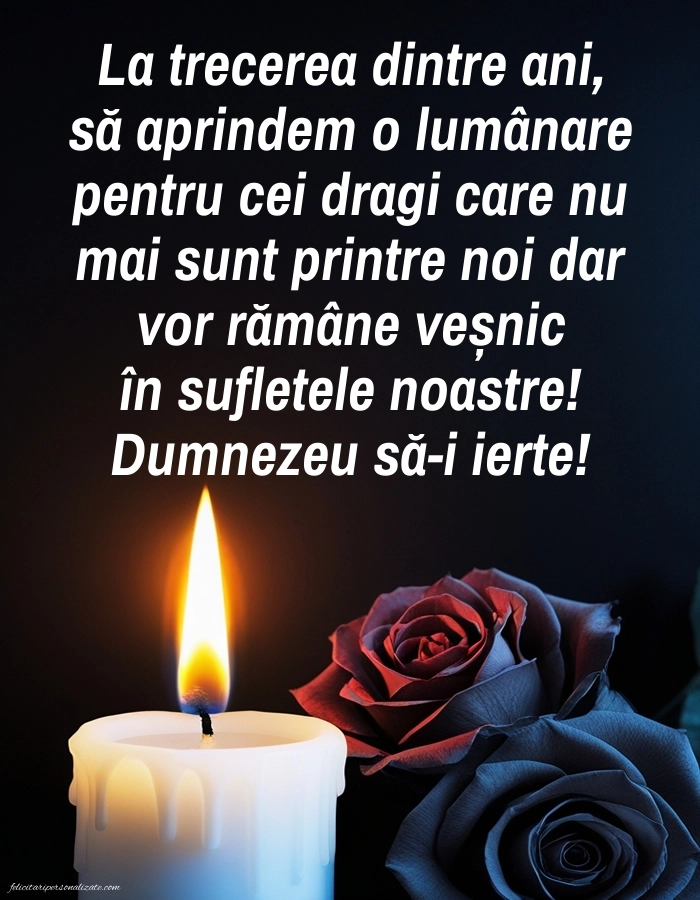 Felicitări și Imagini de Anul Nou 2026: Lumânari (Comemorare)