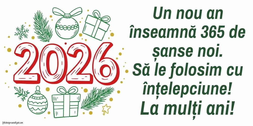 Felicitări originale de Anul Nou 2026: 2026