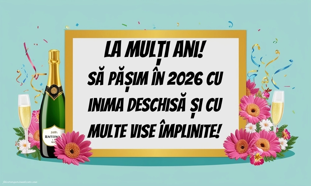 Felicitări și Imagini de Anul Nou 2026: Șampanie