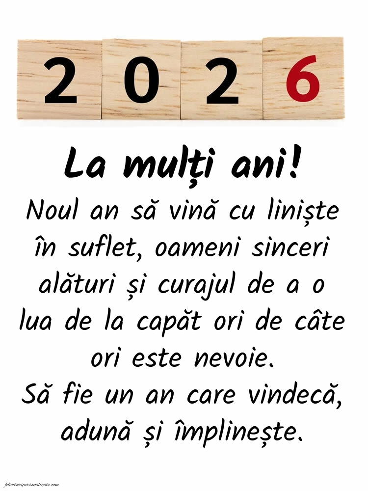 Felicitări și Imagini de Anul Nou 2026: 2026