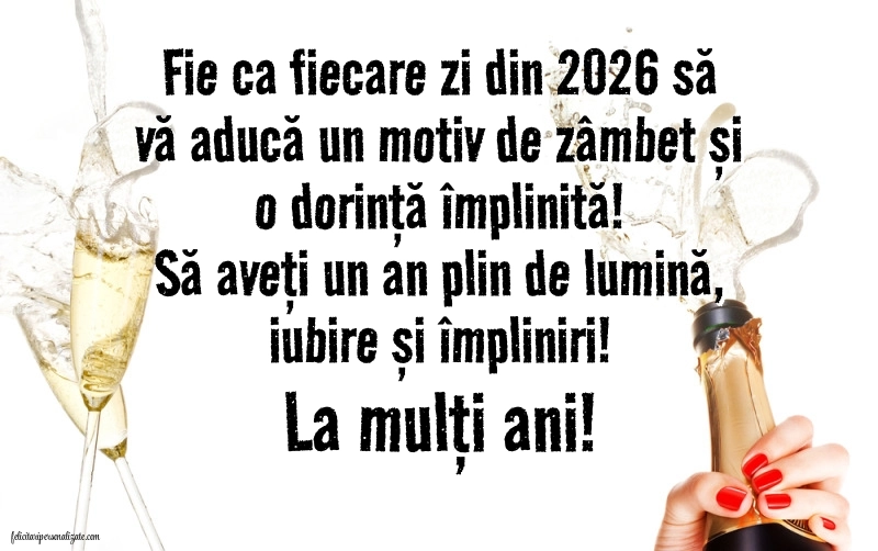 Imagini cu urări frumoase de Revelion: Șampanie