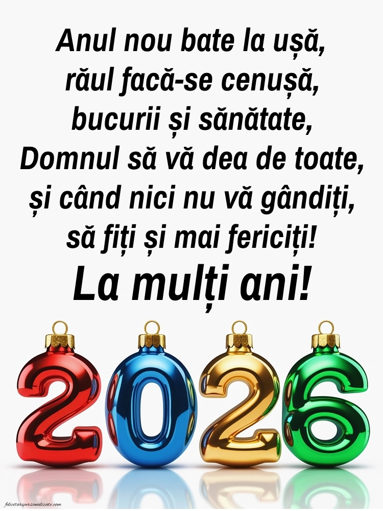 Felicitări și Imagini de Anul Nou 2026: 2026