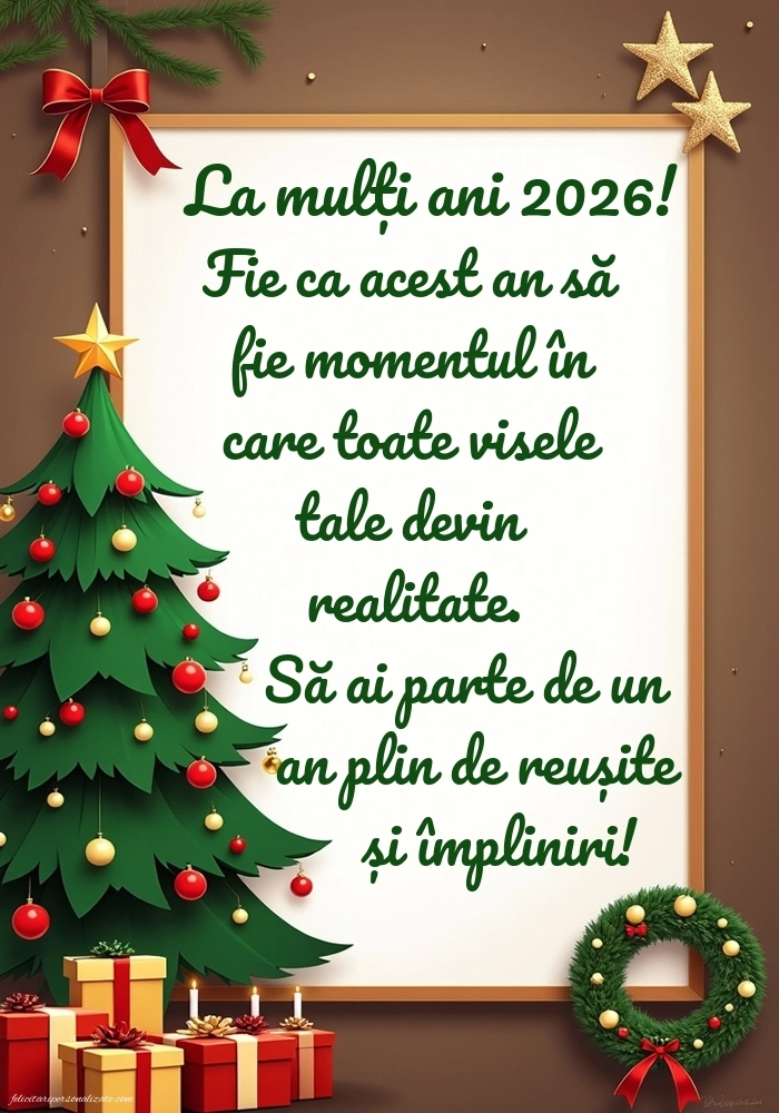 Imagini cu La mulți ani 2026: Brad de Crăciun