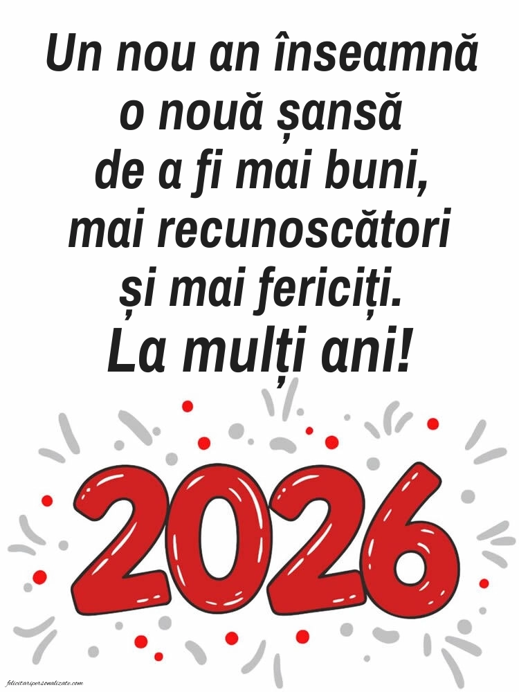 Felicitări și Imagini de Anul Nou 2026: 2026