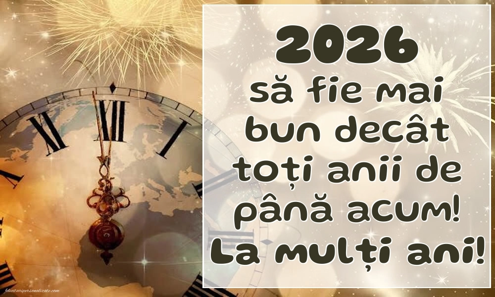 Felicitări de Anul Nou 2026 – Mesaje, imagini și urări: Ceas de Anul Nou