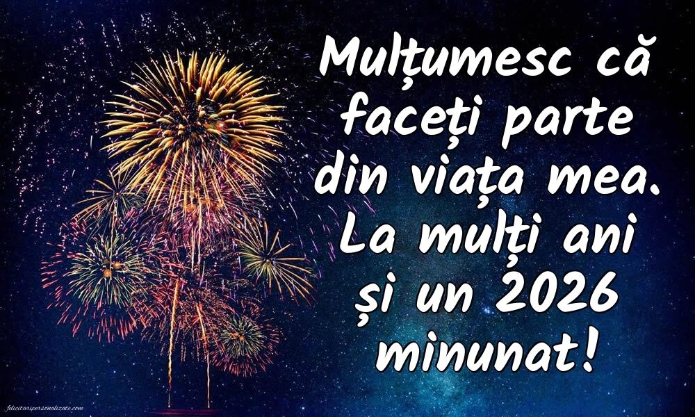 Poze și urări de Anul Nou 2026 pentru social media: Artificii