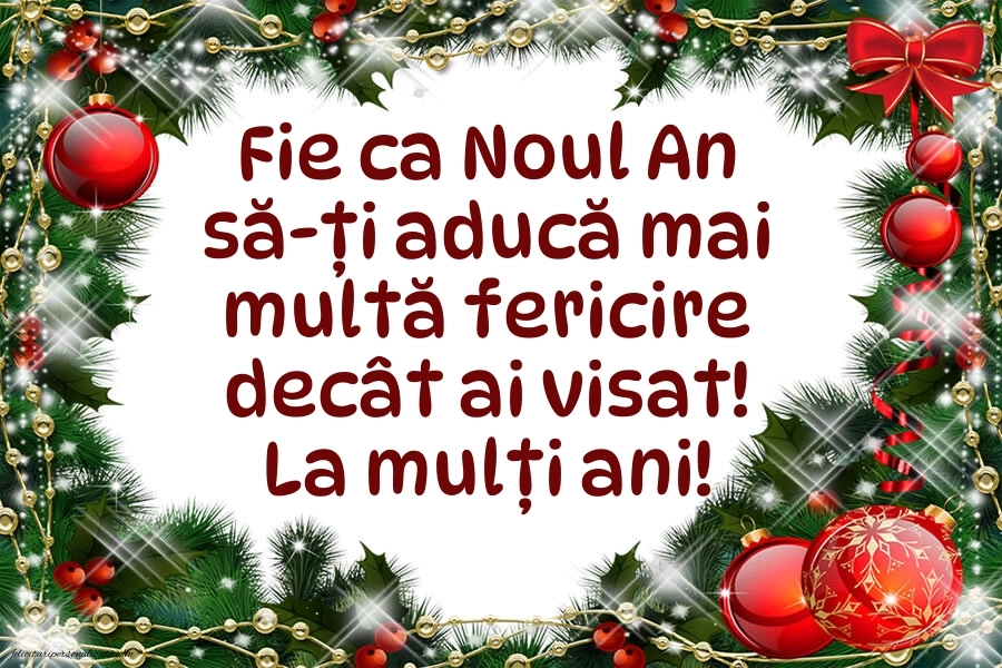 Imagini cu La mulți ani 2026: Globuri de Crăciun