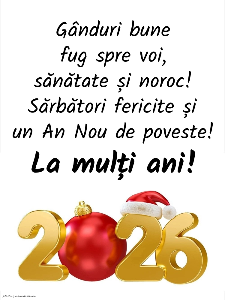 Felicitări de Anul Nou 2026 pentru WhatsApp și Facebook: 2026