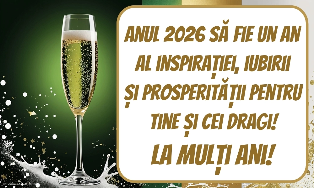 Imagini cu La mulți ani 2026: Șampanie