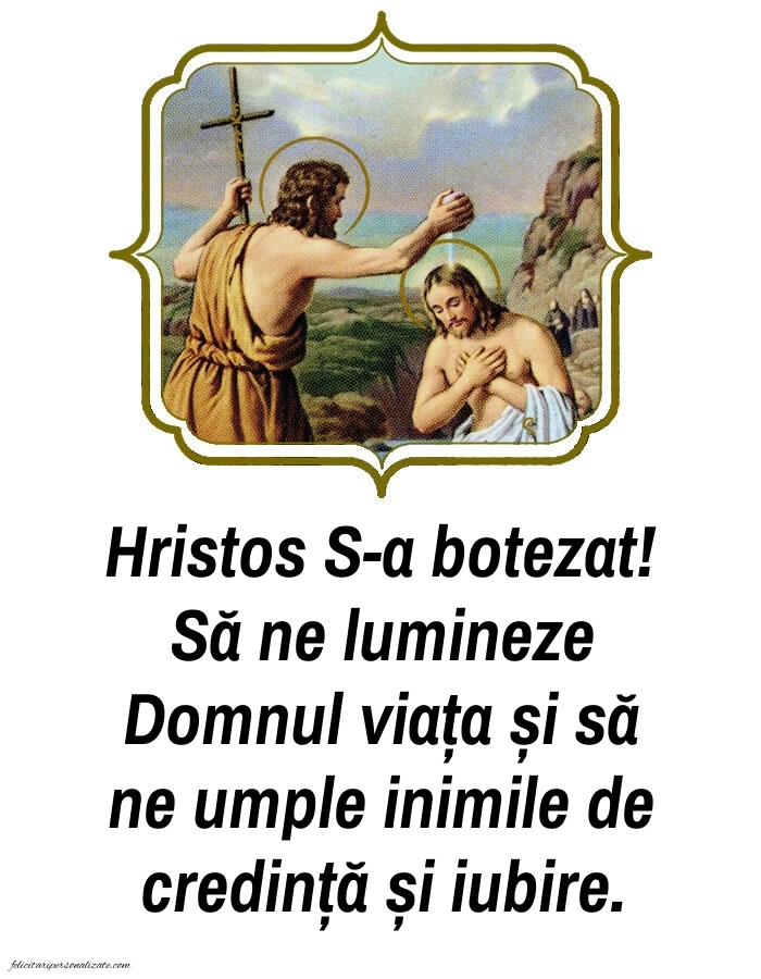 Imagini de Bobotează 2026: Botezul Domnului