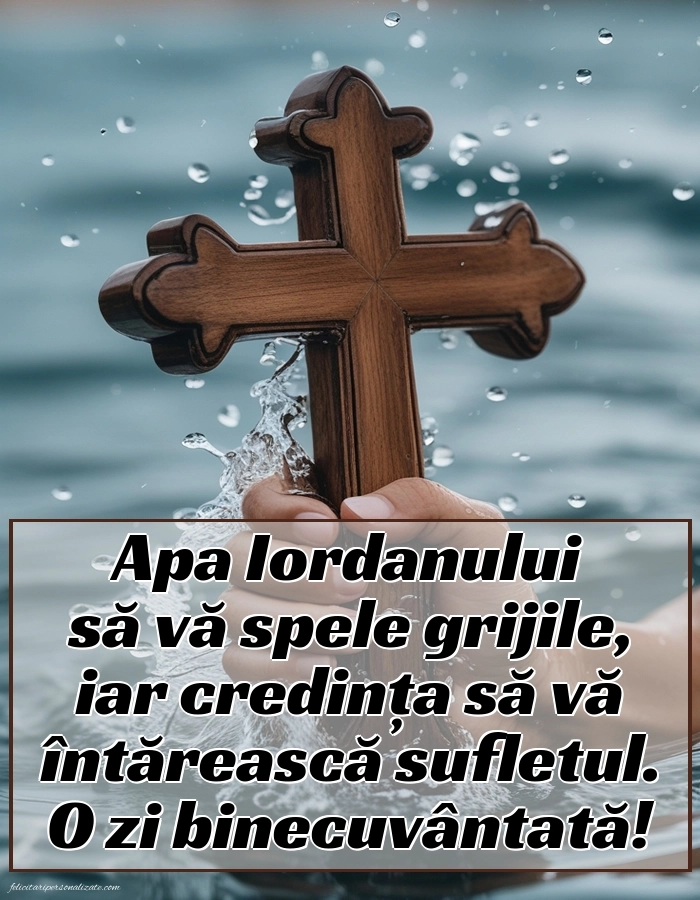 Imagini cu mesaje de Bobotează: Botezul Domnului