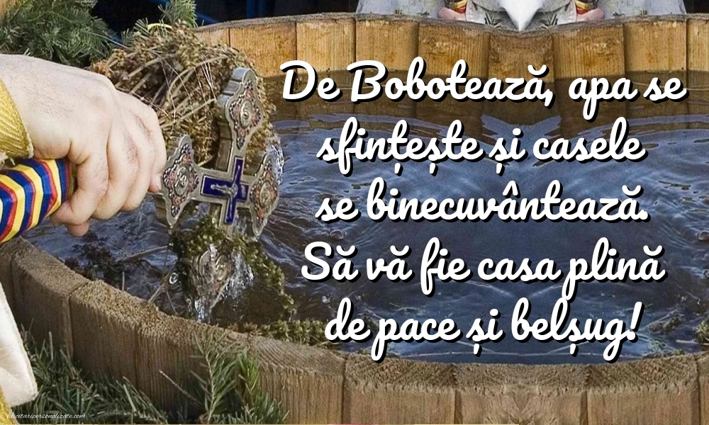 Imagini cu mesaje de Bobotează: Botezul Domnului
