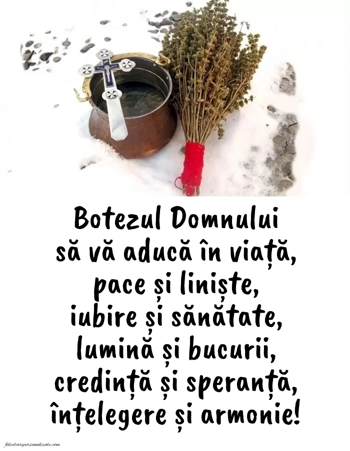 Imagini cu mesaje de Botezul Domnului: Botezul Domnului