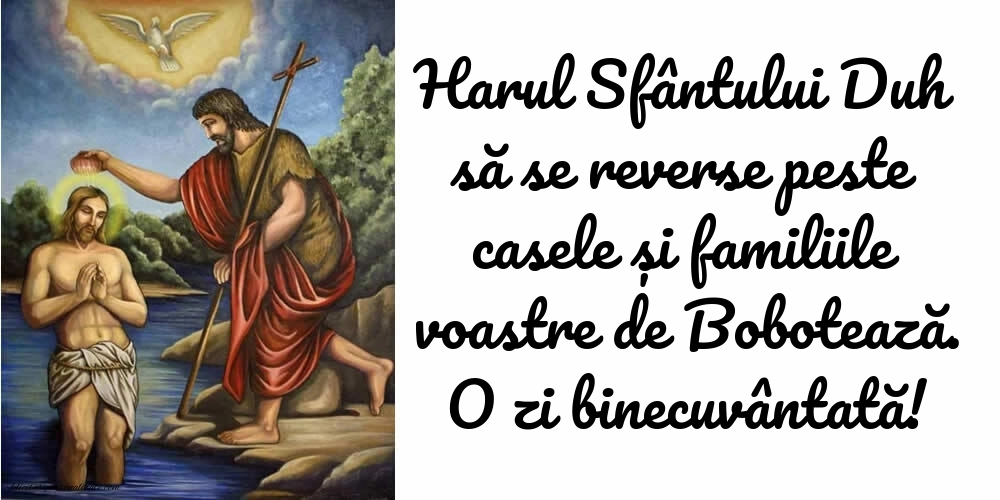 Poze cu mesaje de Bobotează: Botezul Domnului