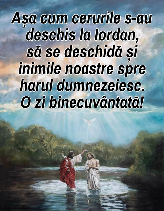 Imagini cu mesaje de Botezul Domnului: Botezul Domnului