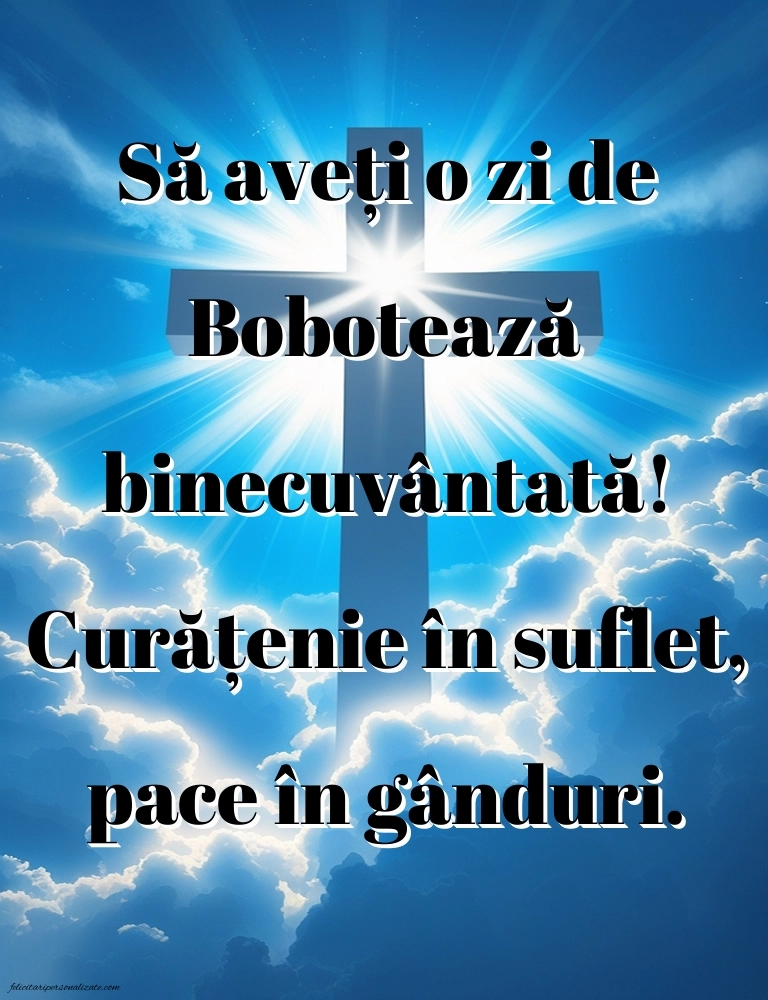 Poze cu mesaje de Bobotează: Credință