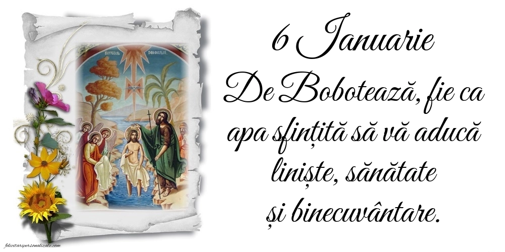 Imagini de Bobotează 2026: Botezul Domnului