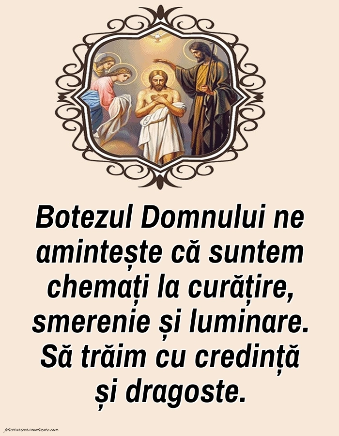 Imagini de Bobotează 2026: Botezul Domnului