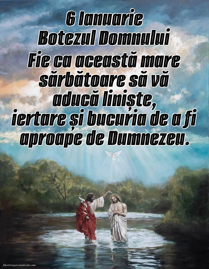 Imagini de Bobotează 2026: Botezul Domnului