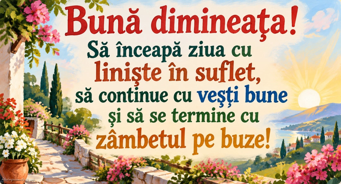Imagini cu mesaje pentru dimineață: 