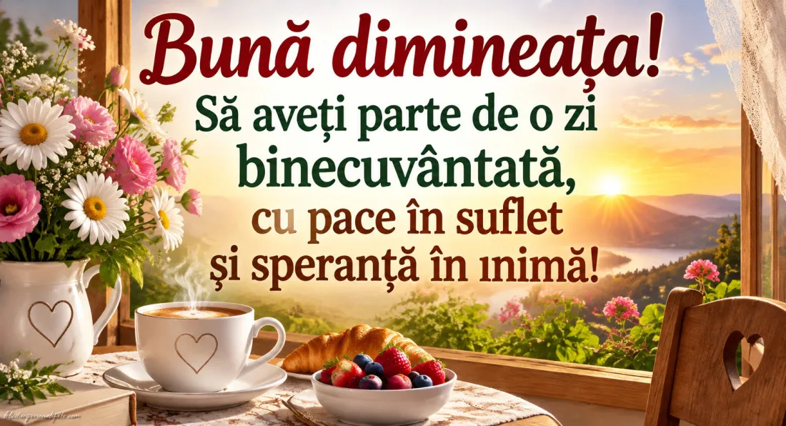 Imagini cu mesaje pentru dimineață: 
