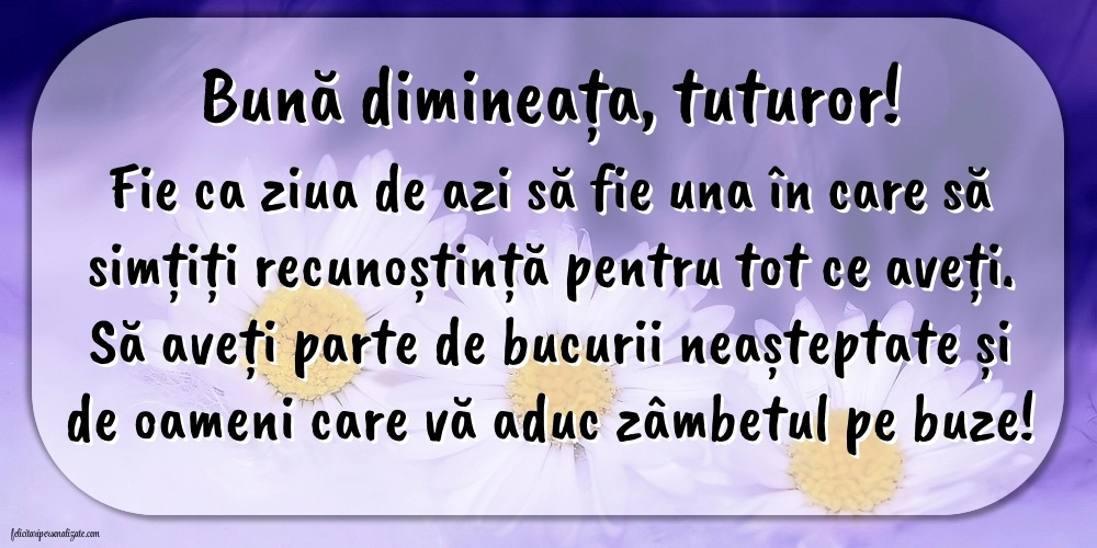 Imagini de BUNĂ DIMINEAȚA: Flori