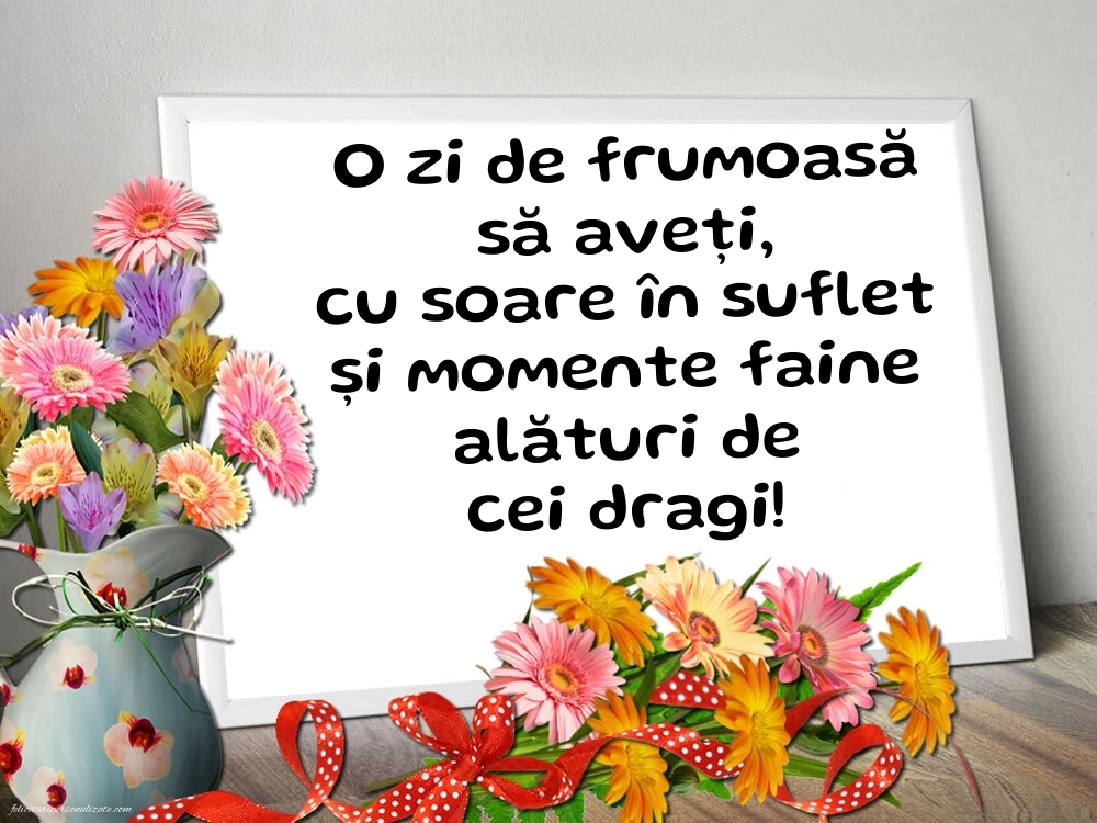 Imagini de BUNĂ DIMINEAȚA: Flori