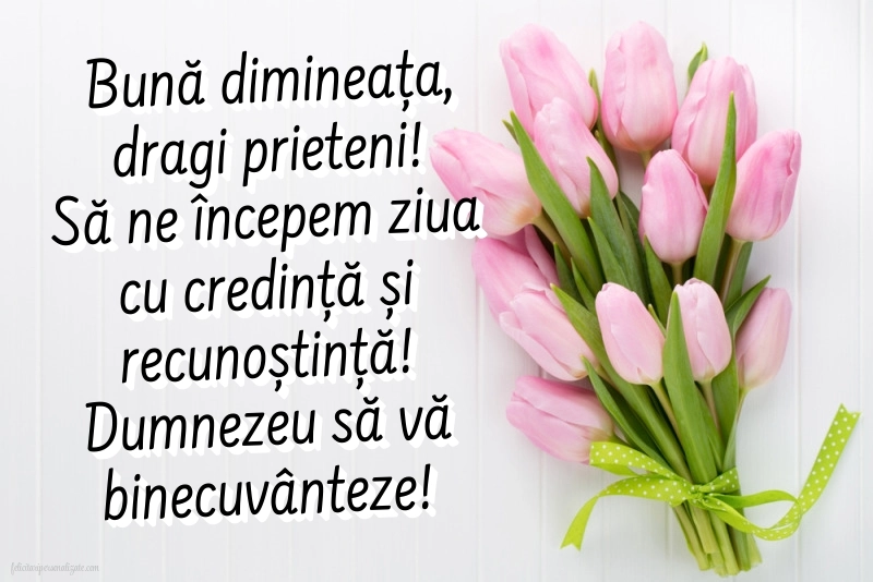 Imagini de BUNĂ DIMINEAȚA religioase: Lalele