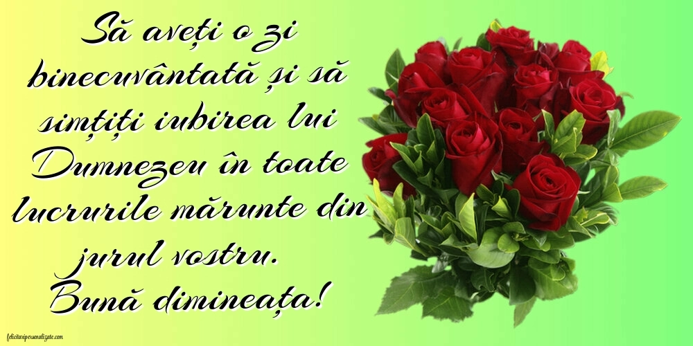 Imagini cu mesaje creștine de bună dimineața: Flori