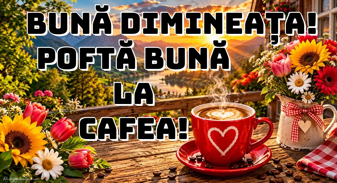 Imagini cu mesaje de BUNĂ DIMINEAȚA la cafea: Cafea